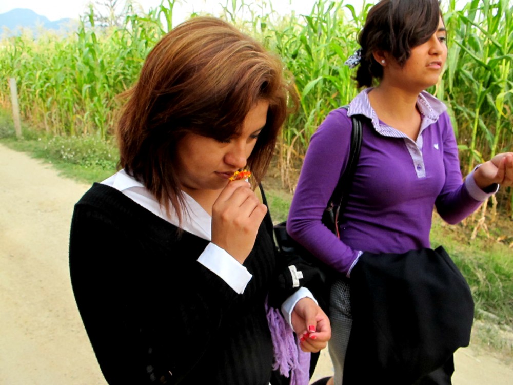 Art and Documentary Photography - Loading Gema con flor y Ruby caminando.egg